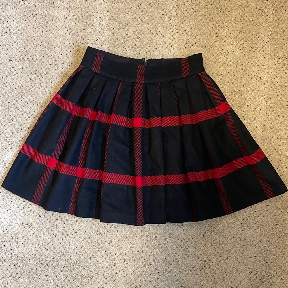 Alice + Olivia Plaid A Line Skirt